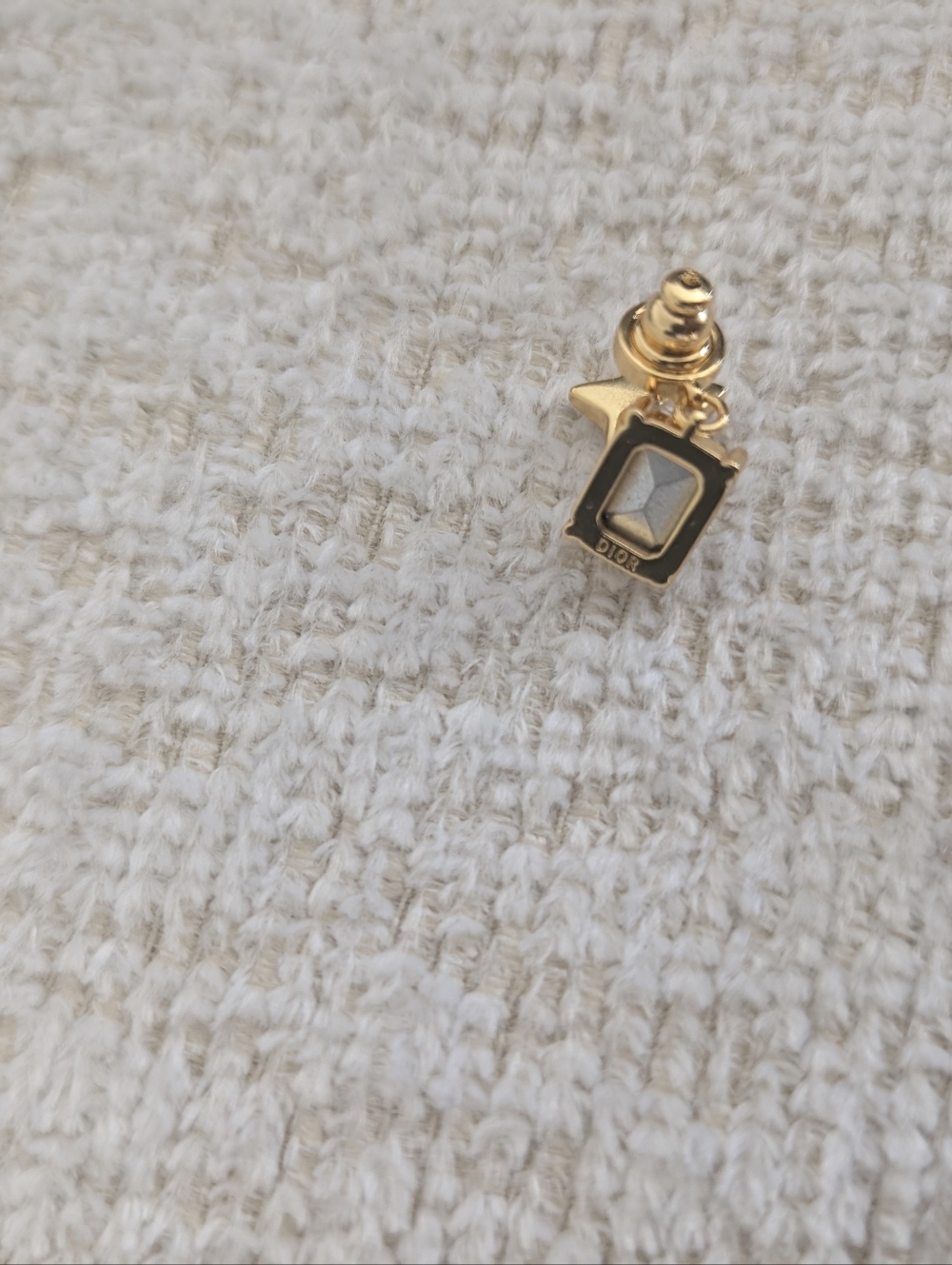 Christian Dior Mismatch Drop Earrings - Gold Tone | Pre-owned - Picture 4 of 8